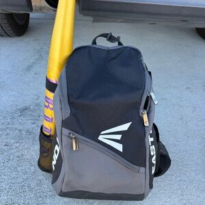 Easton Black and Gray Youth Backpack